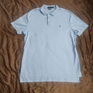 Polo by Ralph Lauren Men's Sky Blue Shirt, Pima Soft Touch Cotton, XL